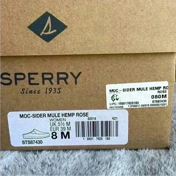 Sperry Moc-Sider Slide Loafer Flats in Rose Dust Size 8 NIB - Picture 3 of 7